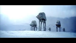 Star Wars The Empire Strikes Back Imperial Walkers Attack Clip HD [upl. by Norek]