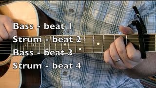 Johnny Cash Inspired Rhythm Guitar  Folsom Prison Blues lesson [upl. by Airemahs589]