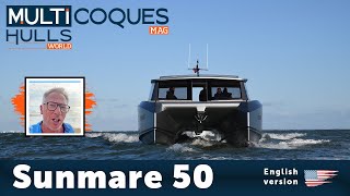 SUNMARE 50 Powercat  Boat Review Teaser  Multihulls World [upl. by Lacombe]