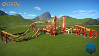 SPITFIRE  an RMC TRex Single Rail Coaster [upl. by Ahtnammas]