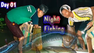 Night fishing ll By Local Boy ll Garai Fishing in tapi ll Raat me pakde machhli tapi me [upl. by Rosie550]