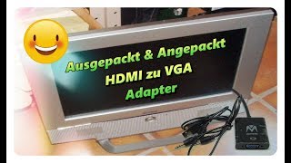 Ausgepackt und angepackt  HDMI zu VGA Adapter Banggood [upl. by Anonyw]