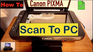 How To Scan Your Document From Canon Printer To Your PC [upl. by Luwana]