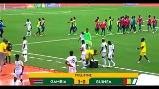 Gambia 3 vs 0 Guinea CAF U20 Africa Nations Cup 2025 Qualifiers Highlights amp Goals [upl. by Findlay]