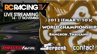 IFMAR 110th IC Worlds 2012  Lower Finals Friday [upl. by Ahsitra]