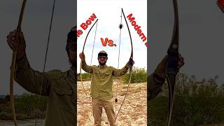 Comanche Bow Vs Modern Longbow archery bowsandarrows comanche history [upl. by Nedarb]