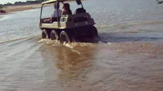 Amphibious vehicle mark 5 on the cimarron river [upl. by Rotman]