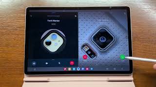 Samsung Galaxy Tab S7 FE Unboxing WhatsApp vs Telegram Split Screen Incoming Calls in Book Cover [upl. by Irianat287]