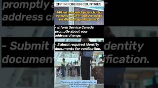 Steps to receive CPP payments while living abroad shorts booksinline Canadapensionplan [upl. by Auburn]