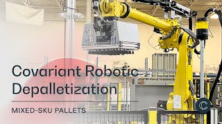 Covariant Robotic Depalletization  MixedSKU Pallets [upl. by Nitsua]