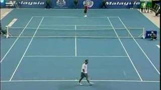 Sampras v Federer  Kuala Lumpur 2007 2nd EXO 29 [upl. by Ebarta]