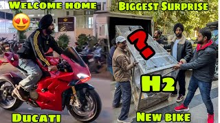 Ducati ke sath GHAR aya ek bada Surprise 😍 New Ninja H2  😱 Box Pack  Any Guess [upl. by Verdha]