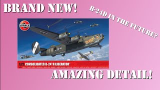 Incredible detail Unboxing Airfixs brand new B24H Liberator in 172 scale [upl. by Earized233]