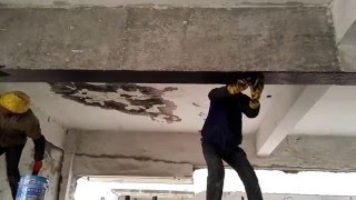 how to strengthening a concrete beam with carbon fiber reinforced polymer [upl. by Eidua]