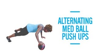 Alternating Med Ball Pushups [upl. by Latnahc187]