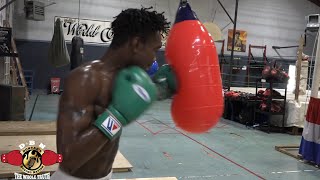 RARE FOOTAGE OF EVANDER HOLYFIELDS SON TRAINING FOR PRO DEBUT [upl. by Grous]