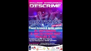 ASV TV  Escrime  Open Antony 2017  01102017 [upl. by Adlay102]