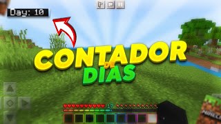 Textura Para CONTAR los DIAS EXACTOS en tu MUNDO para Minecraft Pe 119 [upl. by Yrneh]