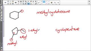 naming and drawing cycloalkanes [upl. by Halimeda731]