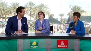 Gimelstob King and Kloss Talk Kastles on Tennis Channel [upl. by Eelanna]