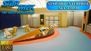 Virtual Tour USS STARSHIP ENTERPRISE  NCC1701D  STAR TREK  The Next Generation  HD [upl. by Esiuqram]