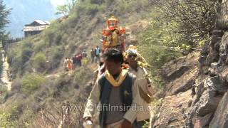 Palanquin on their shoulders devotion in their hearts Gangotri Yatra [upl. by Enatan]