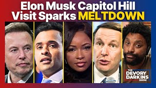 Elon Musk Capitol Hill Visit Sparks Democrat MELTDOWN [upl. by Ainslie110]