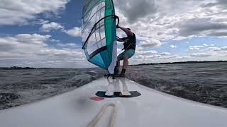 Windsurfing Mistral Equipe II XR Pamlico River Sailing Washington Park NC April 28 ‘24 [upl. by Meeker]