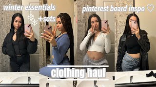 winter essentials clothing haul  building an aesthetic for the new year  fashion nova [upl. by Dinnie]