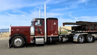 Peterbilt 379 EXHD  Hauling Extra Long Steel Beams  American Truck Simulator [upl. by Ardnaik852]