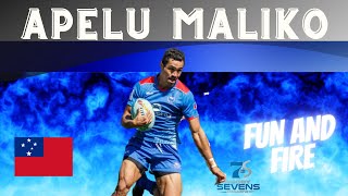 APELU MALIKO was having fun today for SAMOA 7s  OLYMPICS in sight  Rugby 7s Highlights [upl. by Longo422]