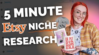 Profitable Etsy Niche Research in In 5 Mins FLAT 🔥💰 [upl. by Nadine560]