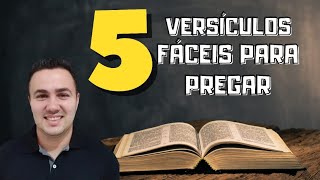 VERSÍCULOS FÁCEIS PARA PREGAR COM TEMA E COMO PREGAR [upl. by Sugirdor]