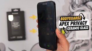 The Best Privacy Screen Protector for iPhone 16 Pro Max  BodyGuardz Apex Privacy Ceramic Glass [upl. by Cummins]