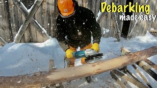 Log Debarking Has Never Been Easier Testing Log Peeler Disc [upl. by Aidole]