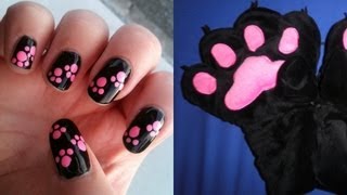 Animal Paw Print Nail Dotting Tutorial  NAV [upl. by Hnil]