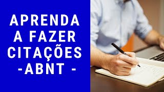 Como Fazer Citações nas Normas da ABNT – Prof Dr Auro JRodrigues [upl. by Haniraz]