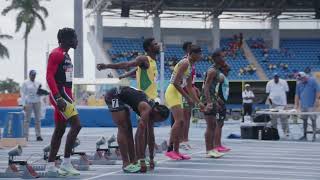 CARIFTA50 100m U20 Boys Heat 3  SportsMax TV [upl. by Aij]