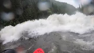 Kayaking video of Lochsa River in Idaho lower section from Fish Creek putin level 15500 cfs [upl. by Romina285]