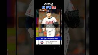 KBO 2025년 FA선수 명단투수 [upl. by Kevina]