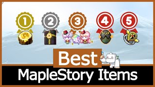 MapleStory Ranking My Top 5 Favorite Items Of All Time [upl. by Assenad124]