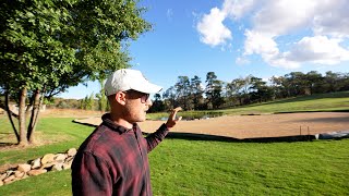 Seeding The Ultimate Backyard Golf Green  Bentgrass Putting Green [upl. by Carlota]