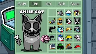 Smile Cat Zoonomaly in Among Us ◉ funny animation  1000 iQ impostor [upl. by Nahpos132]