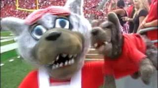 Wolfpack mascots during Duke game 09 [upl. by Arraik]