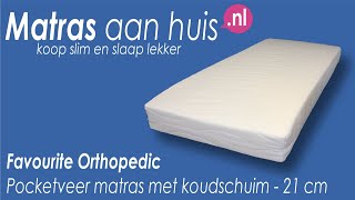 Pocketveer matras met koudschuim type Favourite Orthopedic  Matrasaanhuisnl [upl. by Therine992]