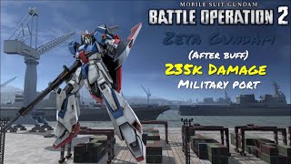 GBO2  Zeta Gundam 235k Damage After Buff quot Me amp The Mark IV Cause Chaosquot [upl. by Edrahc]