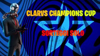 SORTEGGI CLARVS CHAMPIONS CUP SOLO [upl. by Nyliac]