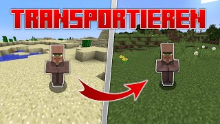 MINECRAFT Villager TRANSPORTIEREN  DAS ist die BESTE amp SCHNELLSTE Methode [upl. by Engelhart747]