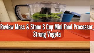 Review Moss amp Stone 3 Cup Mini Food Processor Strong Vegetable Chopper for Dicing Chopping Mincin [upl. by Nannahs]