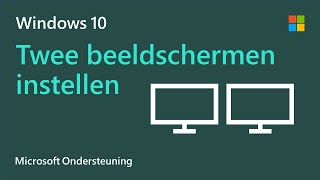 Meerdere beeldschermen instellen in Windows 10  Microsoft [upl. by Ailekahs]